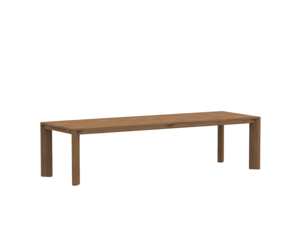 Teak Brick Extendable Outdoor Dining Table by Roda | Casa Design Group