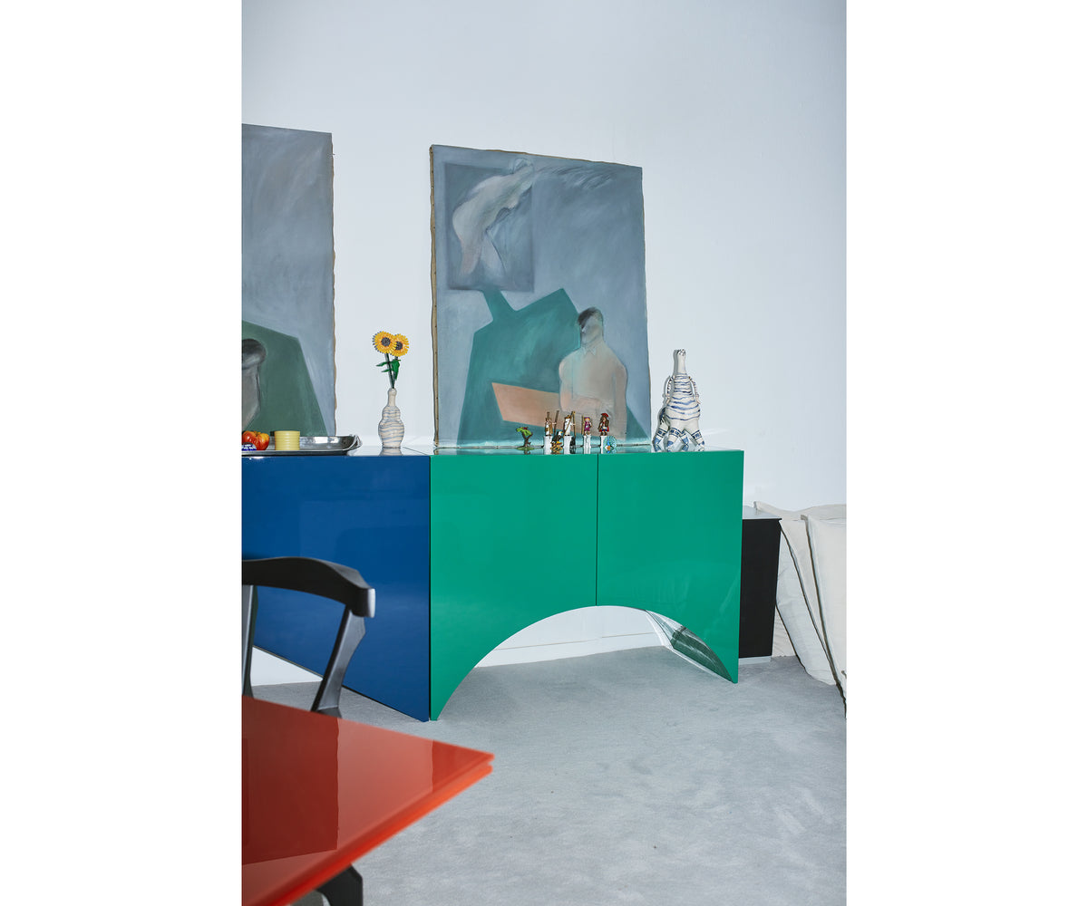Colorful lacquered Bridges Cabinet by Muller Van Severen for BD Barcelona – Casa Design Group