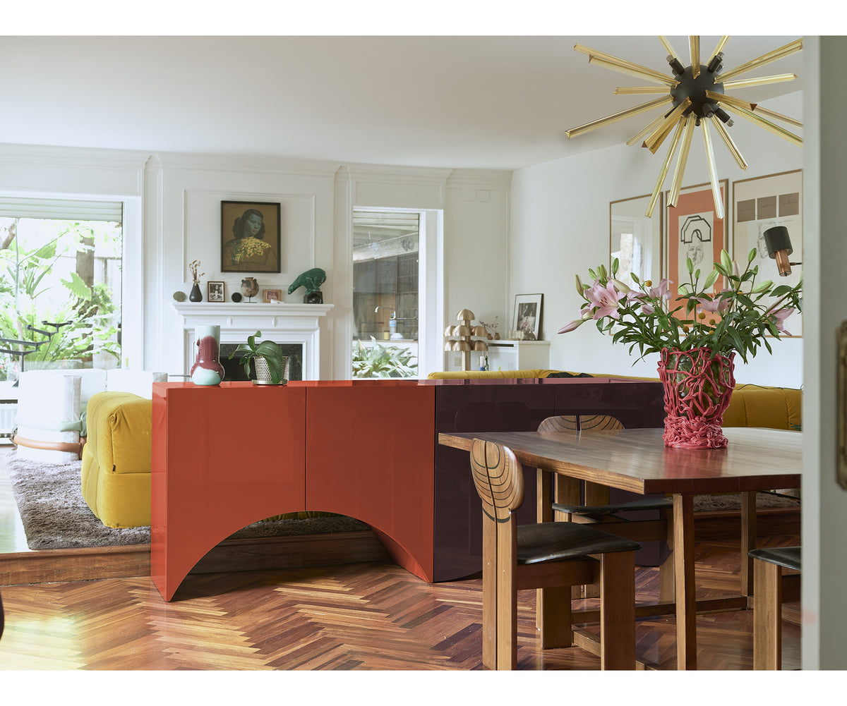 Colorful lacquered Bridges Cabinet by Muller Van Severen for BD Barcelona – Casa Design Group