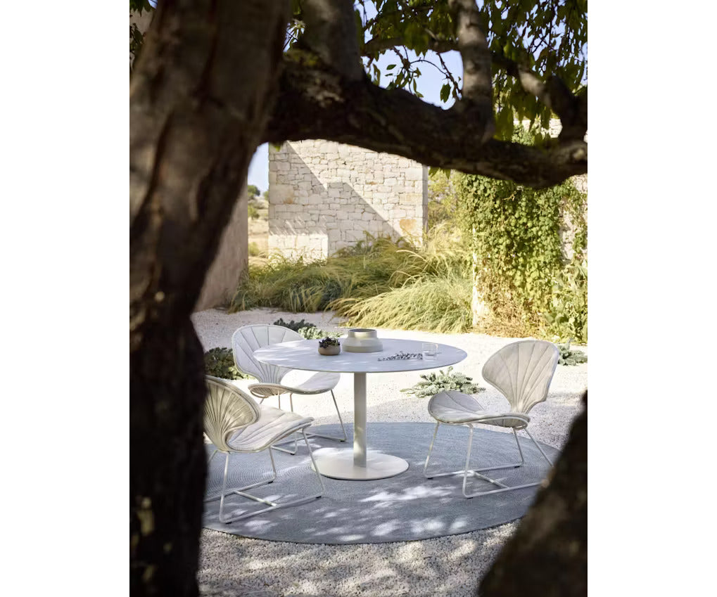 Elegant Butler Low Round Outdoor Dining Table by Royal Botania | Casa Design Group