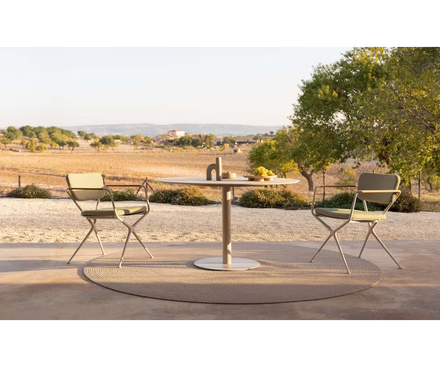 Elegant Butler Low Round Outdoor Dining Table by Royal Botania | Casa Design Group