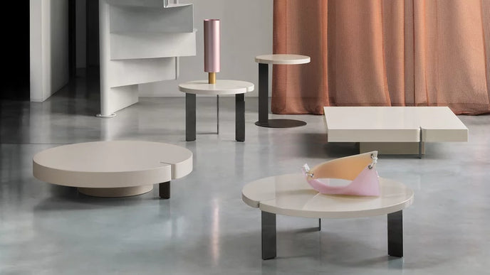 Butter C Table with Lacquered MDF Top and Metal Base by Saba Italia | Casa Design Group