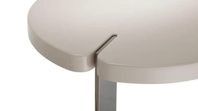 Butter C Table with Lacquered MDF Top and Metal Base by Saba Italia | Casa Design Group