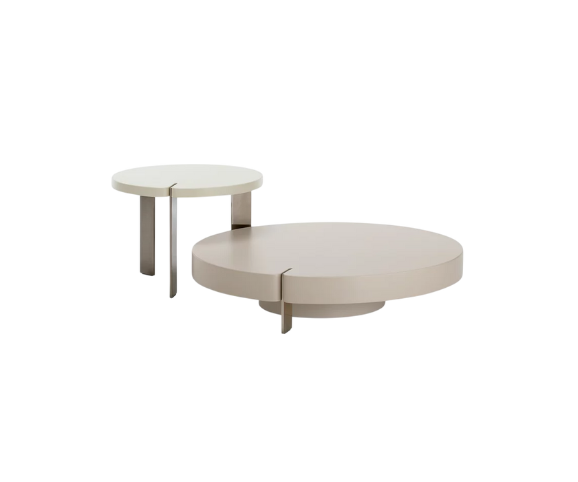 Butter Round Side Table in Lacquered MDF by 967arch for Saba Italia | Casa Design Group