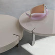 Butter Round Side Table in Lacquered MDF by 967arch for Saba Italia | Casa Design Group