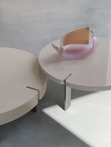 Butter Round Side Table in Lacquered MDF by 967arch for Saba Italia | Casa Design Group