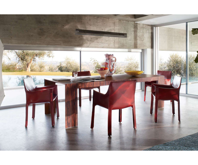 Luxury Cab 413 Armchair by Cassina in Saddle-Hide Leather Casa Design Group