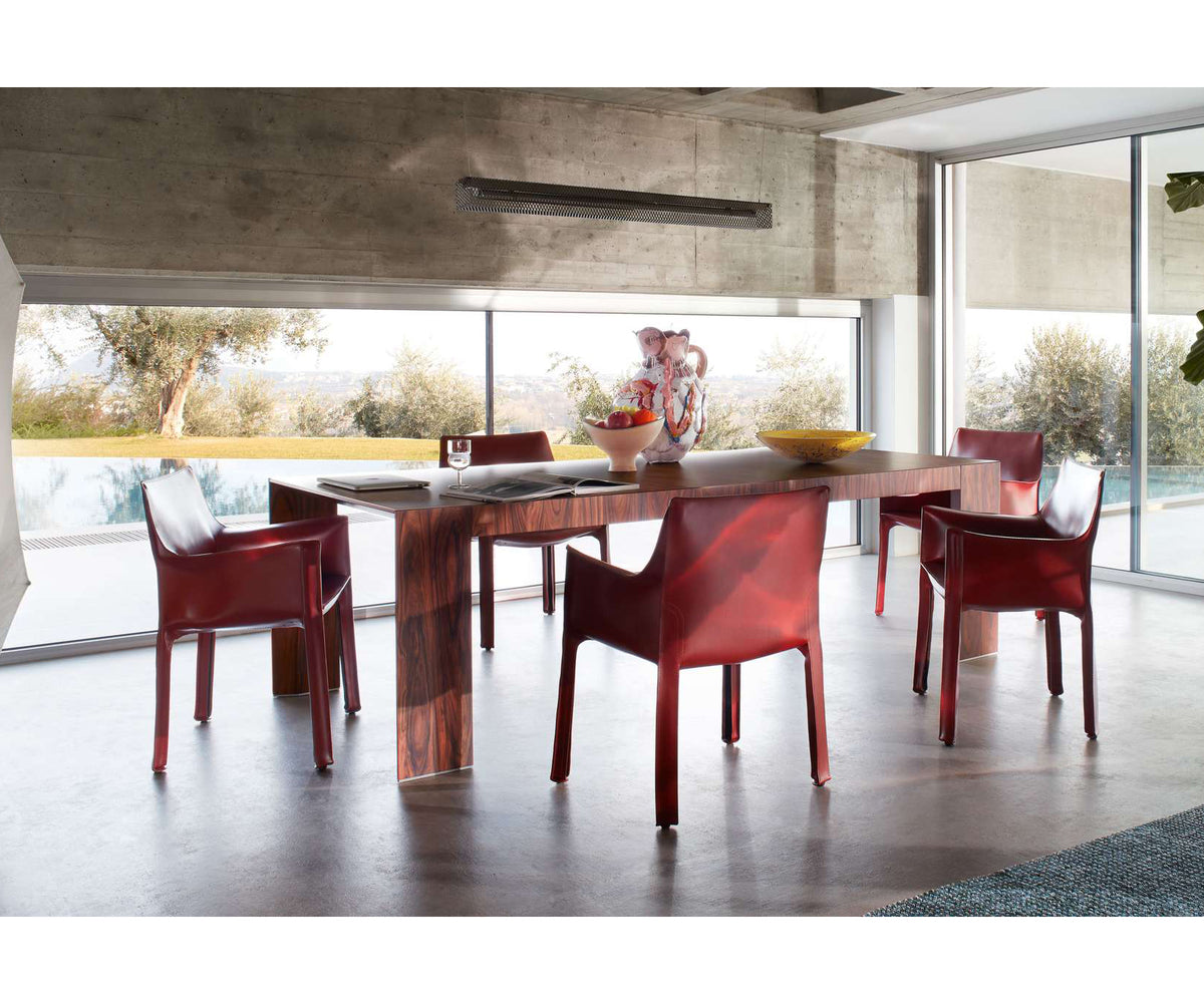 Luxury Cab 413 Armchair by Cassina in Saddle-Hide Leather Casa Design Group