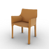 Luxury Cab 413 Armchair by Cassina in Saddle-Hide Leather Casa Design Group