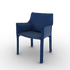 Luxury Cab 413 Armchair by Cassina in Saddle-Hide Leather Casa Design Group