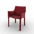 Luxury Cab 413 Armchair by Cassina in Saddle-Hide Leather Casa Design Group