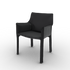 Luxury Cab 413 Armchair by Cassina in Saddle-Hide Leather Casa Design Group
