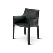 Luxury Cab 413 Armchair by Cassina in Saddle-Hide Leather Casa Design Group