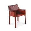 Luxury Cab 413 Armchair by Cassina in Saddle-Hide Leather Casa Design Group
