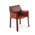 Luxury Cab 413 Armchair by Cassina in Saddle-Hide Leather Casa Design Group