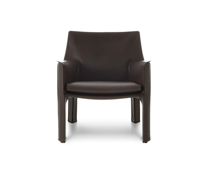 Luxury Cab 413 Armchair by Cassina in Saddle-Hide Leather Casa Design Group
