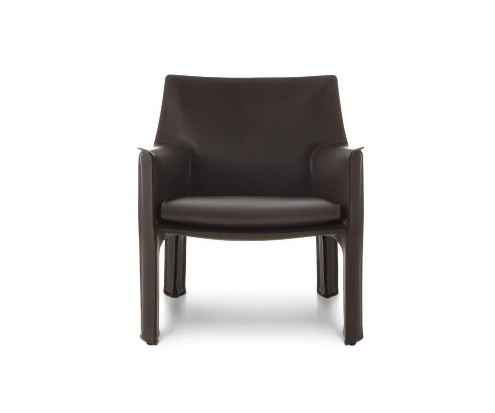 Luxury Cab 413 Armchair by Cassina in Saddle-Hide Leather Casa Design Group