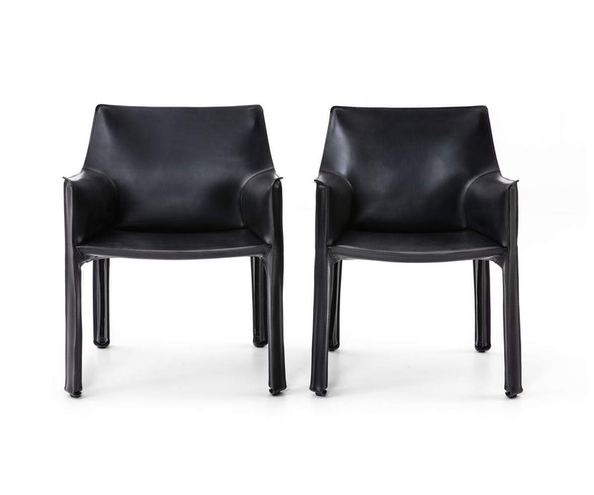 Luxury Cab 413 Armchair by Cassina in Saddle-Hide Leather Casa Design Group