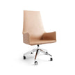 Iconic Cassina Cab Office Pro President Chair in Saddle-Hide by Mario Bellini Casa Design Group