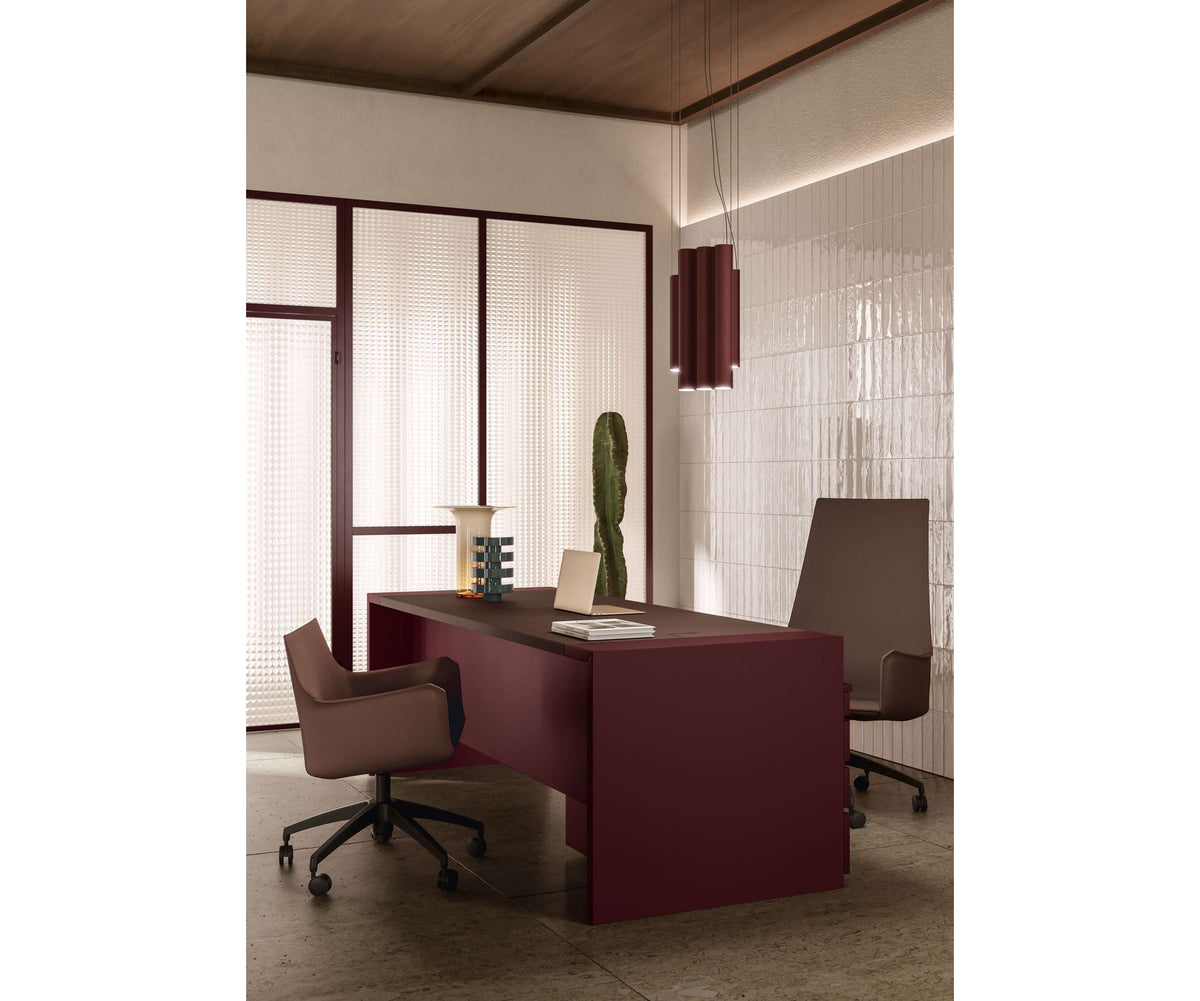 Iconic Cassina Cab Office Pro President Chair in Saddle-Hide by Mario Bellini Casa Design Group