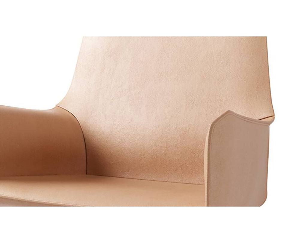 Iconic Cassina Cab Office Pro President Chair in Saddle-Hide by Mario Bellini Casa Design Group