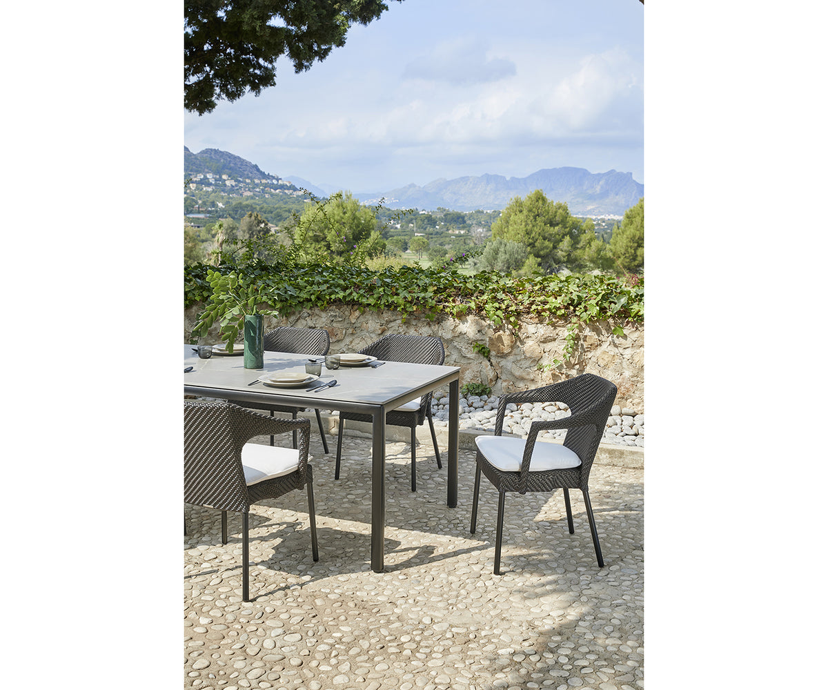 Caddie Shintotex Outdoor Dining Armchair by Point | Casa Design Group