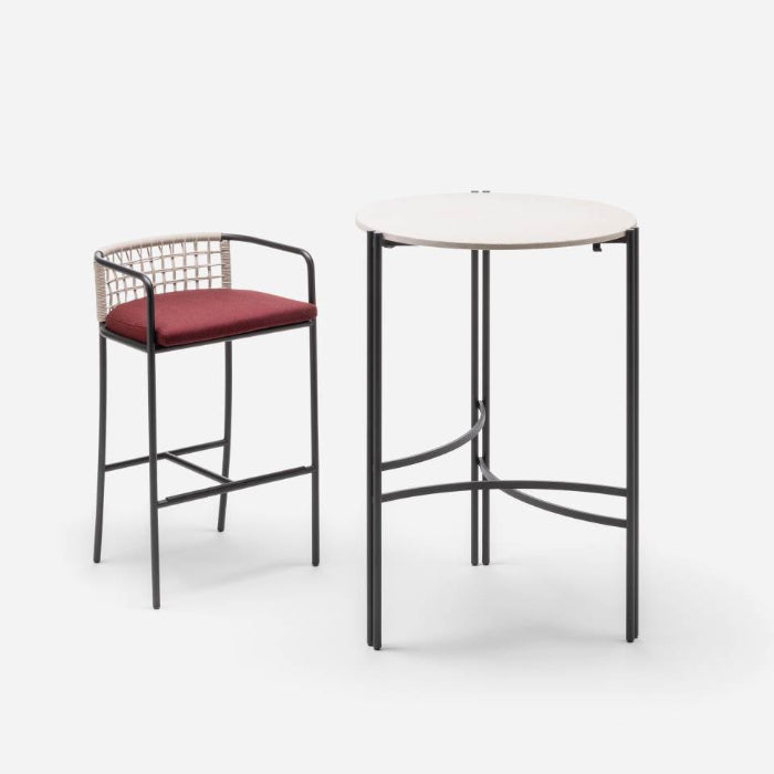 High End Cafe Stool Outdoor by Living Divani Casa Design Group