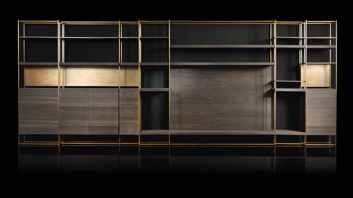 High End Cage-C Bookshelf by Henge Casa Design Group