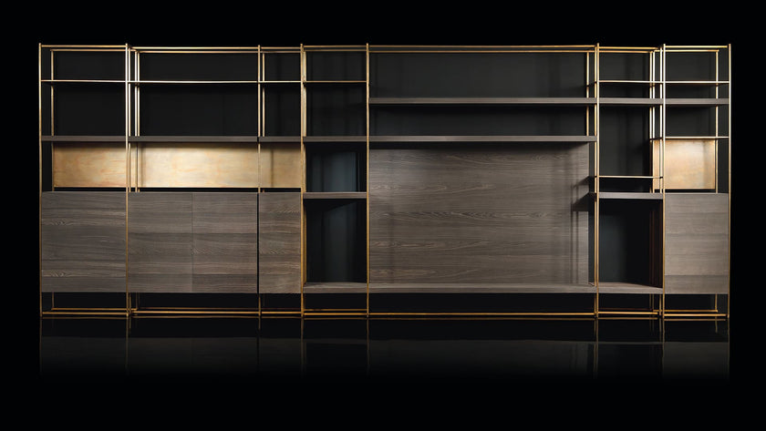 High End Cage-C Bookshelf by Henge Casa Design Group