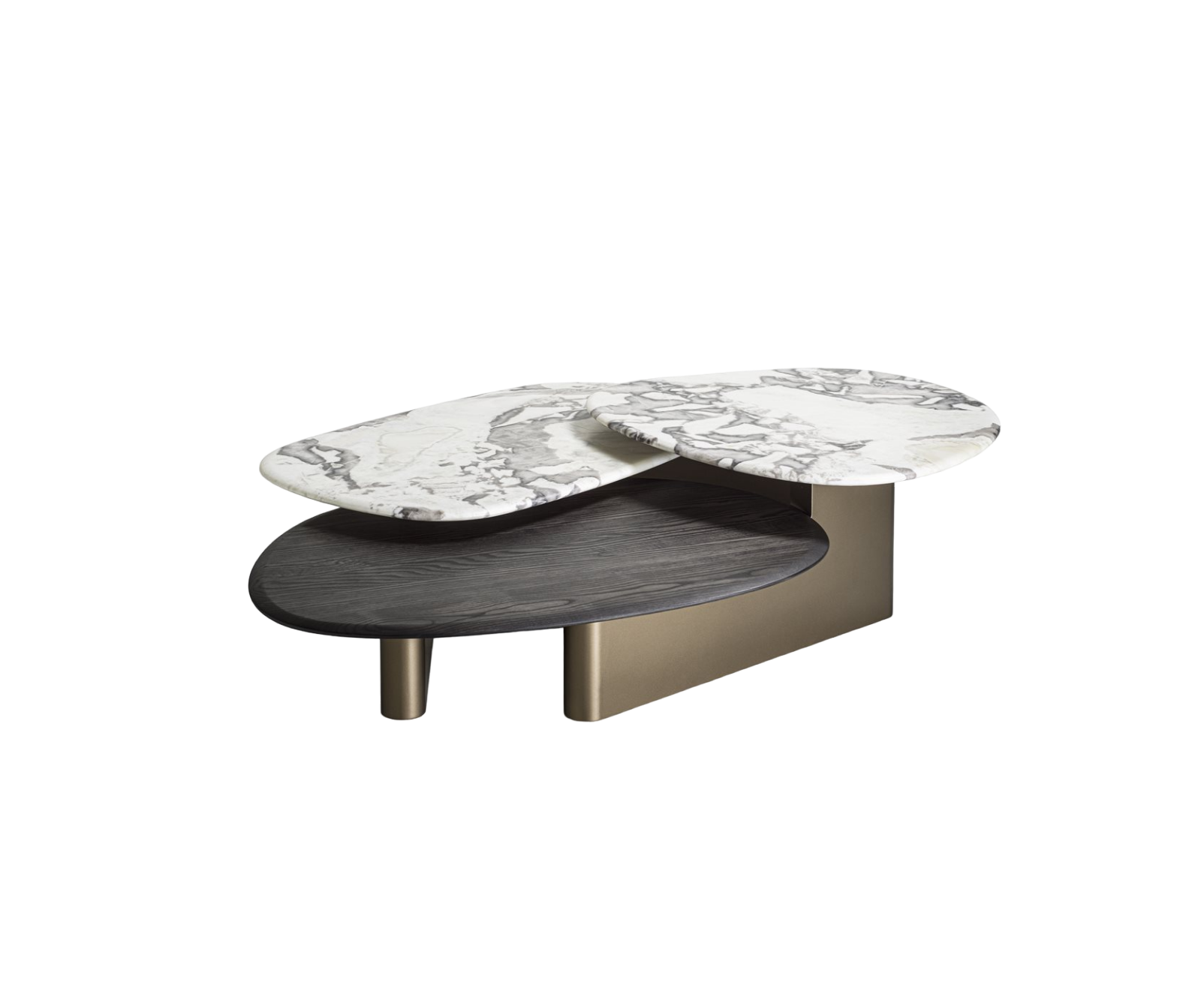 High End Callisto Mix Wood Coffee Table by Porada Casa Design Group