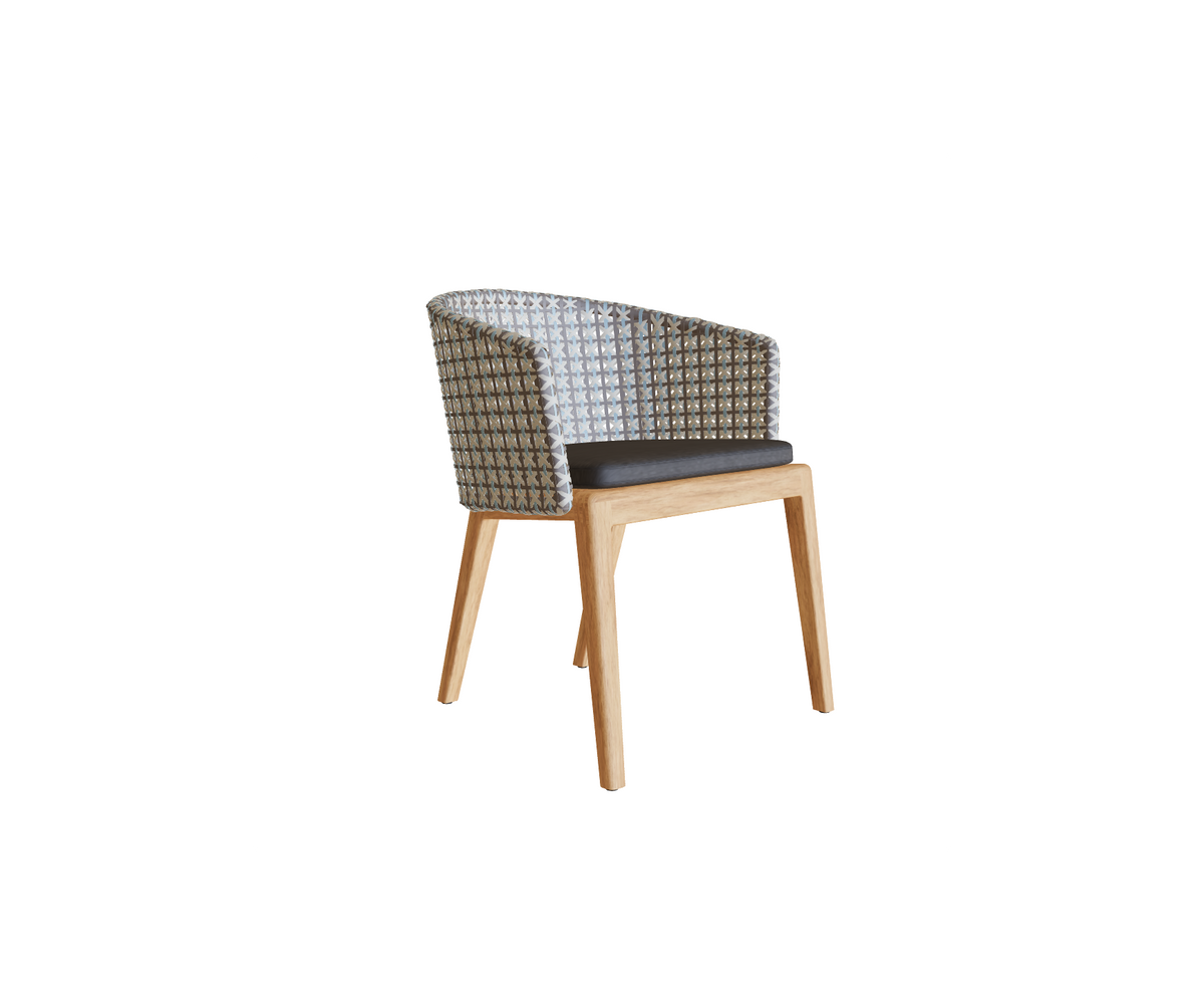 Stylish Teak Calypso Outdoor Dining Armchair by Royal Botania Casa Design Group