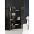 Giselle Plus Bookcase by Capital with Rounded Metal Frame and Bronzed Fluted Glass | Casa Design Group
