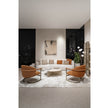 Giselle Plus Bookcase by Capital with Rounded Metal Frame and Bronzed Fluted Glass | Casa Design Group
