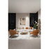 Giselle Plus Bookcase by Capital with Rounded Metal Frame and Bronzed Fluted Glass | Casa Design Group