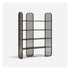 Giselle Plus Bookcase by Capital with Rounded Metal Frame and Bronzed Fluted Glass | Casa Design Group