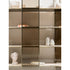 Giselle Plus Bookcase by Capital with Rounded Metal Frame and Bronzed Fluted Glass | Casa Design Group