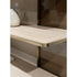 Giselle Plus Bookcase by Capital with Rounded Metal Frame and Bronzed Fluted Glass | Casa Design Group
