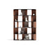 Sipario Bookcase by Capital with Marble Base and Leather Panels | Casa Design Group