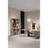 Sipario Bookcase by Capital with Marble Base and Leather Panels | Casa Design Group