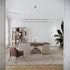 Sipario Bookcase by Capital with Marble Base and Leather Panels | Casa Design Group