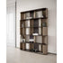 Sipario Bookcase by Capital with Marble Base and Leather Panels | Casa Design Group