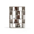 Sipario Bookcase by Capital with Marble Base and Leather Panels | Casa Design Group