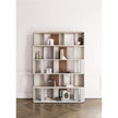 Sipario Bookcase by Capital with Marble Base and Leather Panels | Casa Design Group