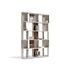 Sipario Bookcase by Capital with Marble Base and Leather Panels | Casa Design Group