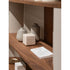 Sipario Bookcase by Capital with Marble Base and Leather Panels | Casa Design Group