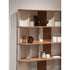 Sipario Bookcase by Capital with Marble Base and Leather Panels | Casa Design Group