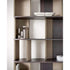 Sipario Bookcase by Capital with Marble Base and Leather Panels | Casa Design Group