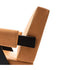 Capitol Complex Lounge Chair by Cassina inspired by Pierre Jeanneret with a solid wood frame and upholstered cushions.