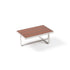 Modern Capri Outdoor Coffee Table with Glass Top Casa Design Group