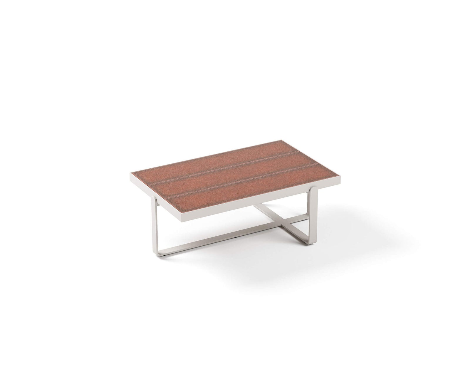 Modern Capri Outdoor Coffee Table with Glass Top Casa Design Group